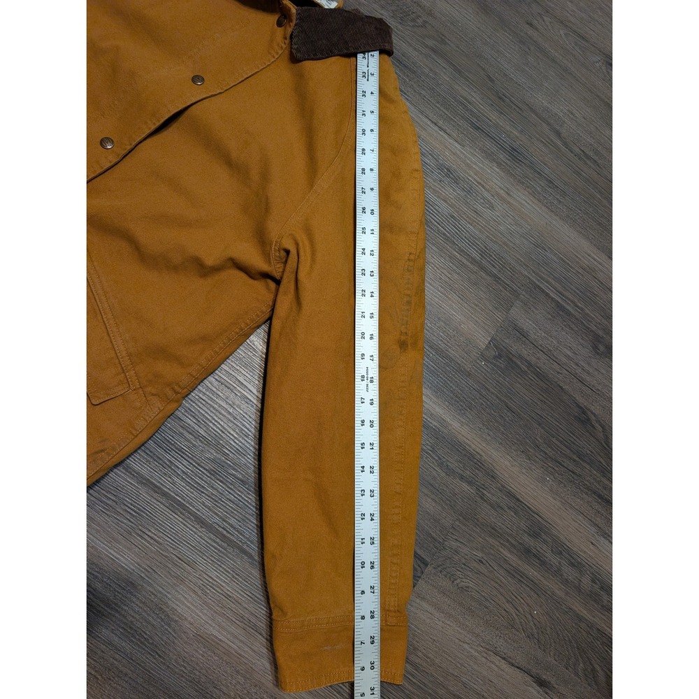 L.L. Bean Womens Small Vintage Made in USA Canvas Long Barn Coat Brown AQ41 - Picture 10 of 13
